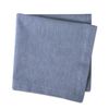 DII CAMZ36965 Chambray Servietten-Set, 100% Baumwolle, Übergröße, Basic Everyday, Blau, 6 Stück