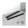 Linear Shower Drain, Black Shower Drain 36 inch with Removable Grate Cover, P...