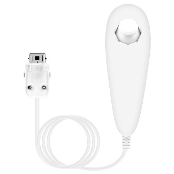 OSTENT Motion Based Wired Nunchuck Controller for Nintendo Wii Console Video GameColor White
