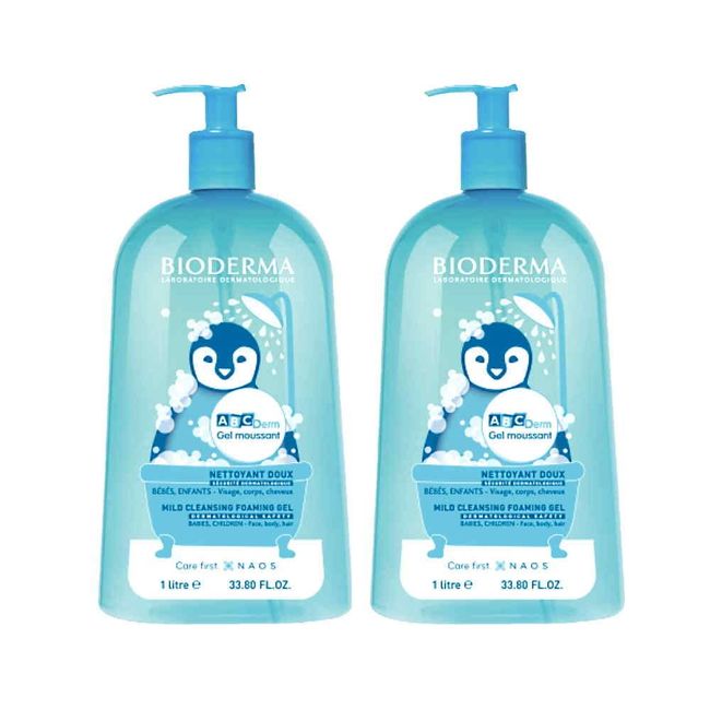 Bioderma ABCDerm Foaming Cleanser 2x1 litre