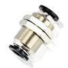 TAILONZ PNEUMATIC Straight Through Baffle Quick Insertion Trachea Connector PM-3/8（Pack of 2）