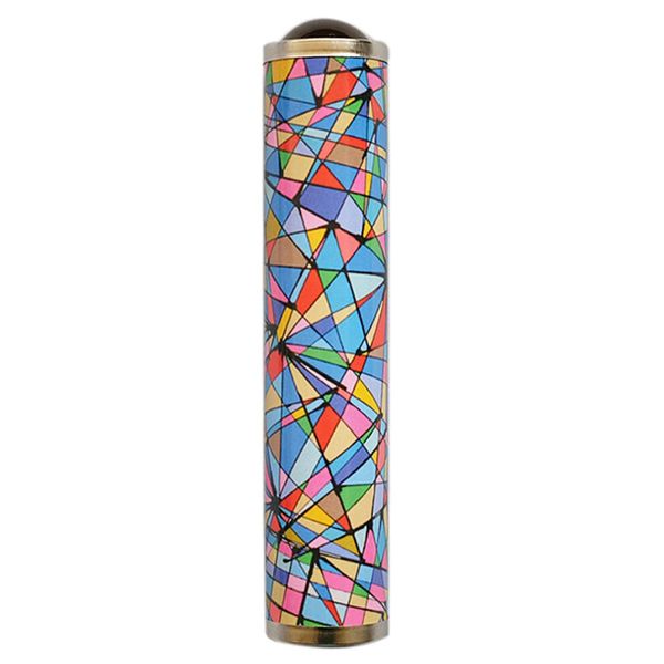 Fendawn Strive Handmade Nostalgic Kaleidoscope Toy Real Scene Kaleidoscope For Kids Adults, Color block