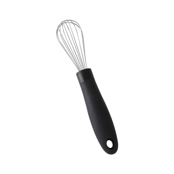 Stainless Steel Whisk 21 cm- Kitchen Balloon Whisk with TPR Handle, Thick Stainless Steel Wire ＆ Strong Handles, Egg Frother for Cooking, Blending, Whisking, Stirring, Beating