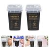 Beavorty 2pcs Disposal Case Blades Dispenser Case Razor Blades Disposal Case Barber Shop Storage Bank Container Recycling Box for Home Professional Salon Use