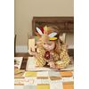Mud Pie Children's Thanksgiving Turkey Turkey Runner with Cards