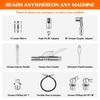 9Pcs Quick Connect Greasing Accessory Kit. Complete Grease Fitting Connection kit. Reach Any Grease Fitting on Any Machine