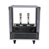 12U Rolling Network Server Data Cabinet Rack Equipment Rack Cabinet - 21" Deep
