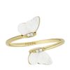 Fossil Women's Stainless Steel Open Rings, Stainless Steel, No Gemstone