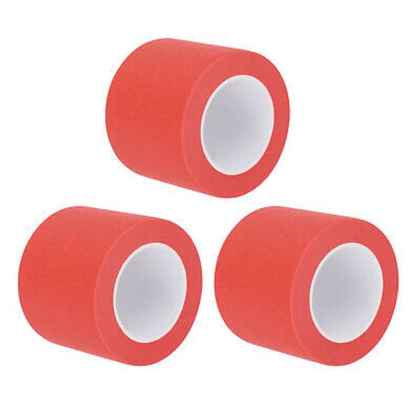 3 Pcs 2 Inch Wide 14 Yards Red Masking Tape Painters Tape Rolls