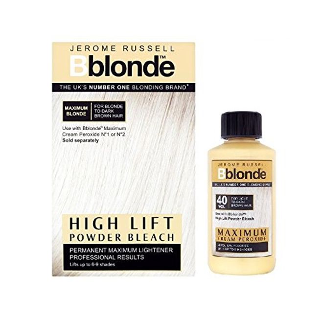 DUO Jerome Russell Bblonde High Lift POWDER Bleach + Cream Peroxide 40v12%