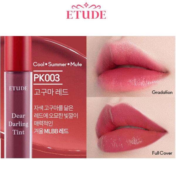 ETUDE HOUSE Dear Darling Water Gel Tint #PK003 Sweet Potato Red  Lip Stain