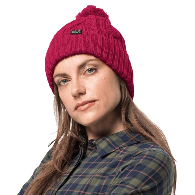 Jack Wolfskin Stormlock Beanie-Mütze Cranberry One Size