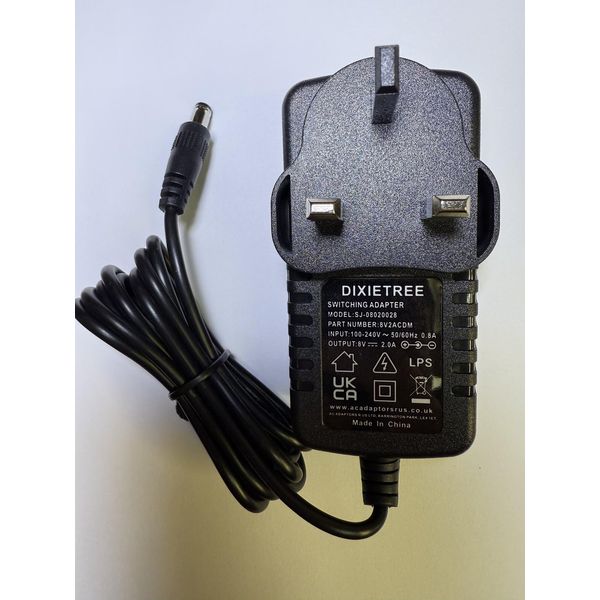 Replacement for 7.5V 2A AC-DC Adaptor for CA24W075200 for DAB Radio