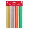 Giftmaker Pack 100 Assorted Colours Paper Chains Christmas Decoration