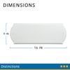Hillman 848711 Paintable Address Plaque, White 6" x 16"