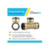 SharkBite UXL0854 2" Tee Brass Push Connect