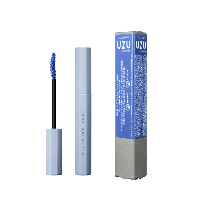 UZU BY FLOWFUSHI Moterash [Clear Blue] New Concept Hybrid Eyelash Serum Mascara Base Water Resistant Hot Water Off |