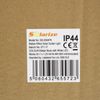 solarize 4-Pack E27 Base Rattan Effect Solar Outdoor Deck Surface Mount Energy Efficient Light Fixtures
