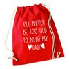 Flox Creative Red Drawstring Bag Helped me to be