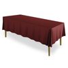 70" x 120" Rectangular Polyester Fabric Tablecloths for Wedding - Burgundy