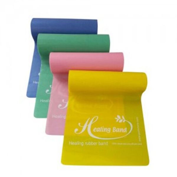 Rubber Band Exercise Band Yoga Band Stretching Band Elastic Band, Yellow (0.3)