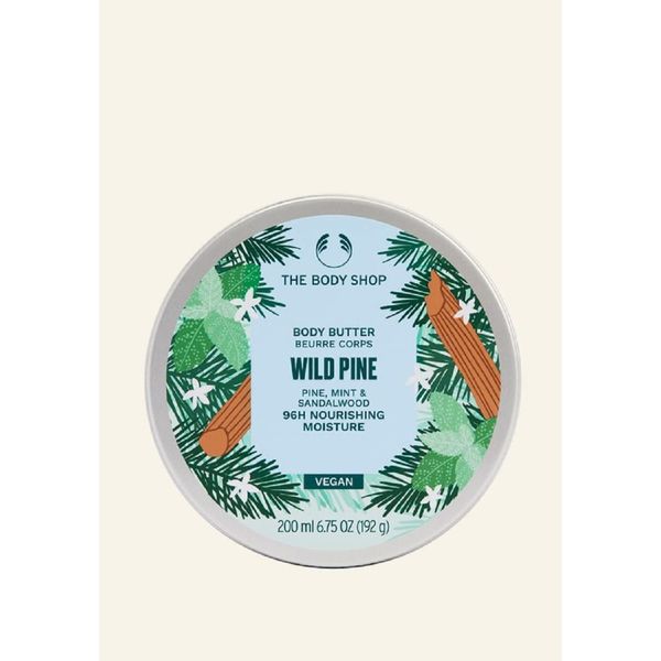 The Body Shop Wild PIne Body Butter dry Skin 96 HR Moisture Pine Sandalwood 200ml