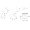 Corner Connecting Shelving Blocks, Shelf Support Bracket Plastic Plinth Fixing, 50 LIGHT BROWN