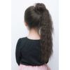 Girls Scrunchie Waffle Heat Resistant Dark Bouurane