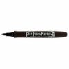 Shachihata Face Paint Marker, Brush Type, Black KFF-F-K