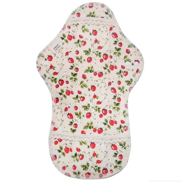 Organic Cotton Cloth Napkins D Series for Nights: Strawberry Red