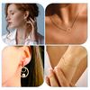 PATIKIL 8mm OD x 6.5mm ID Beading Hoop, 100Pcs Solid Copper Beading Finding Ring