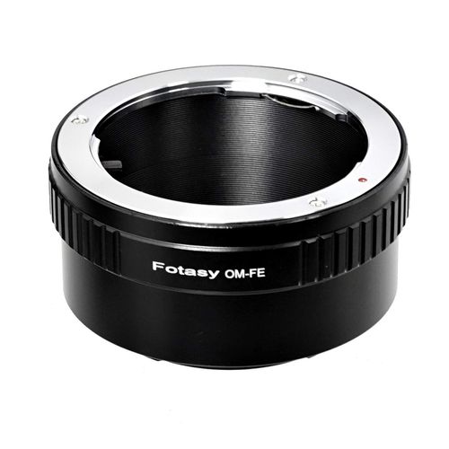 Fotasy Olympus OM Lens to E Mount Adapter, OM FE Adapter, OM Adapter to FE Mount, Compatible with Sony a7 a7R a7s II III IV a9 a7c Alpha 1 a6600 a6500 a6400 a6300 a6100 a6000 a5100 a5000 ZV-E10