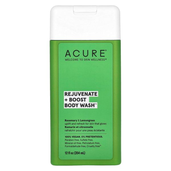 Acure Body Wash, Rejuvenate + Boost, Rosemary & Lemongrass, 12 fl oz (354 ml)