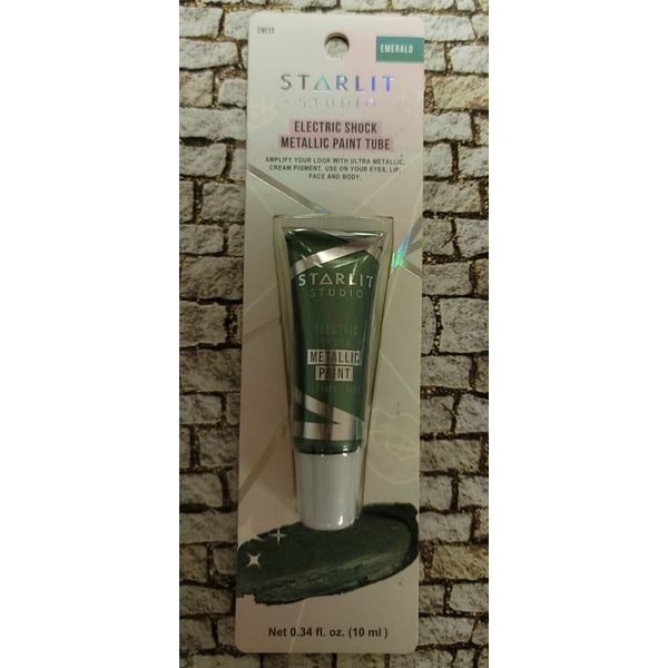 Starlit Studio Electric Shock Metallic Art Paint - EMERALD- 0.34 fl oz