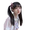 Cute Princess Ponytail Wig, 1 Piece, Straight, Long, Extension, Twin Tails, Women's, Point Wig, Natural, Lolita, Ribbon Included