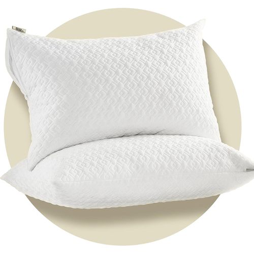 CoolShields Pillow Protector (2 Pack) King – Waterproof Zippered Pillow Covers, Hypoallergenic, Premium Pillowcase Encasement for Better Sleep