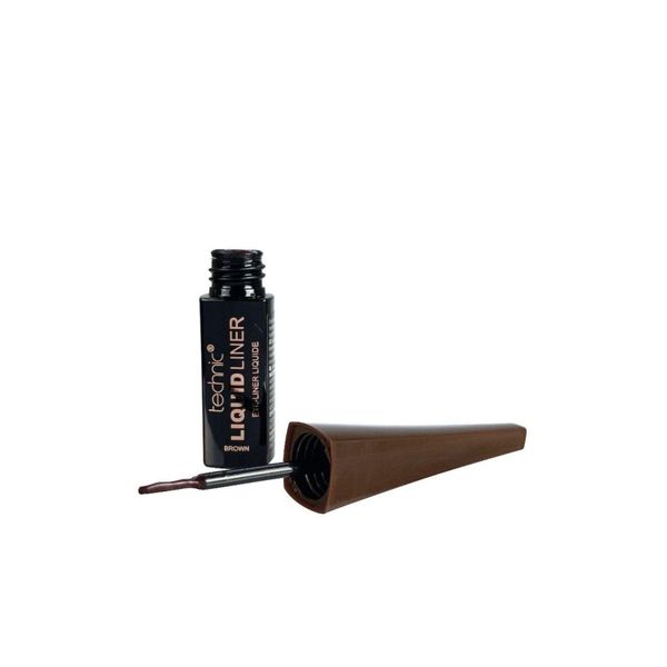 Technic Liquid Liner Brown Natural Quick Drying Easy Eyeliner Stroke Eyes Beauty
