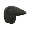 WALKER AND HAWKES - Wax Edmond Flat Cap w/Foldable Ear Flaps - Olive - Large (59cm)