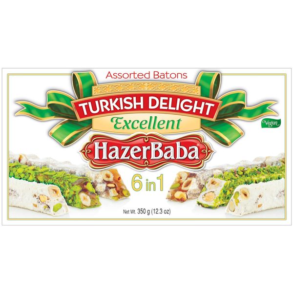 Hazer Baba Mixed Turkish Delight Assorted Batons, 350g
