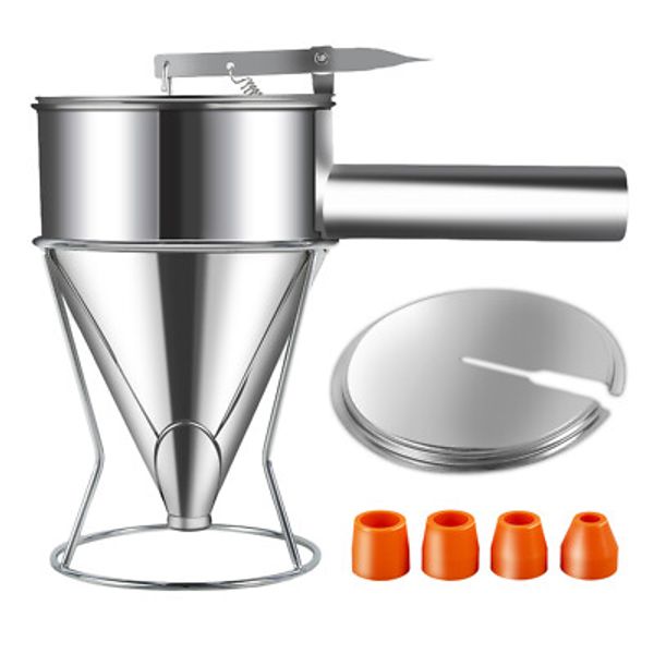 Pancake Batter Dispenser Stainless Steel Funnel Cake Dispenser Large Capacity♕+