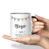 JUNIWORDS Tasse, Bester Pfleger der Welt, Schwarz (5714277)