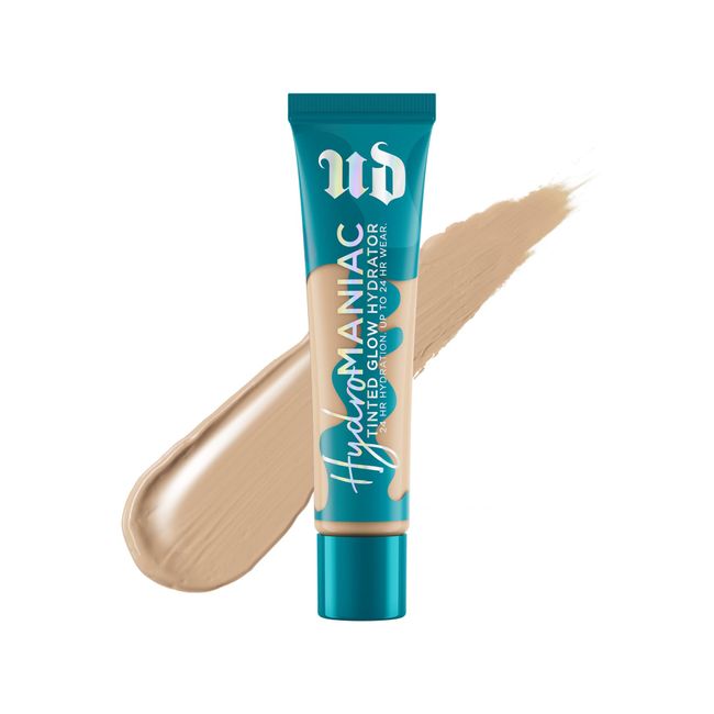 Urban Decay Hydromaniac Tinted Moisturizer - Dewy Medium Coverage Foundation - 24HR Hydration - With Kombucha Filtrate + Marula Oil - Lightweight Healthy Glow – Vegan - 30 Fair Medium Neutral - 1.1 Fl. Oz