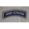ARMY STRONG NAME TAG ROCKER ARC TAB HOOK SWAT TACTICAL MORALE PATCH