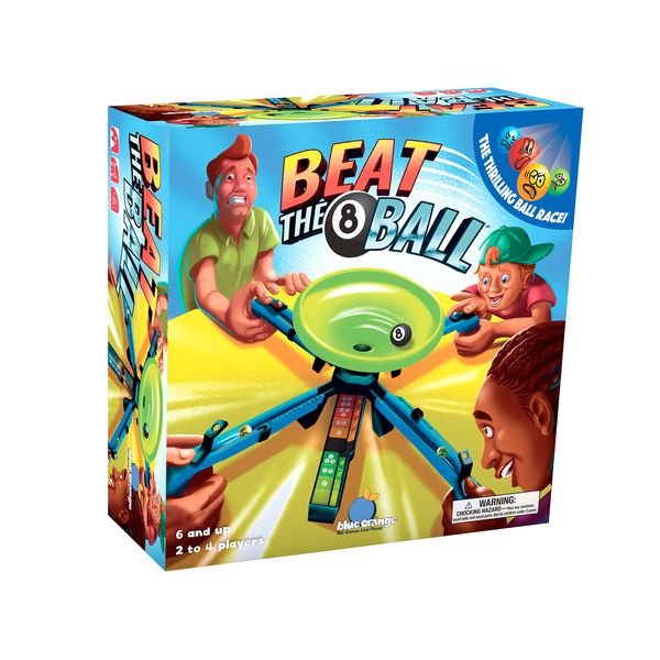 Beat The 8 Ball Action Dexterity Party Game - Kids, Family or Adult Speed Active Party Game by Blue Orange Games for 2 to 4 Players. Recommended for Ages 6 & Up.