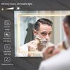 WISFOR Wall Hanging Led Backlit Bathroom Mirror Anti-fog Function Touch Sensor