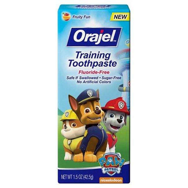 Orajel Kids Paw Patrol Fluoride-free Training Toothpaste - Fruity