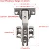 LUCKYBEE 2pcs 135 Degree Corner Hinges Kitchen Cabinet Hinges Concealed Hinges Cupboard Hinges Door Hinges