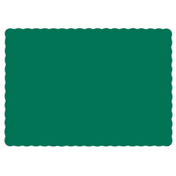 HFM310528 - Hunter Green Placemats, 9 3/4 X 14 | 1000/Case