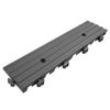 RevTime Heavy Duty Interlocking Deck Tile 10 Pcs Edge & 4 Pcs Corner - Gray