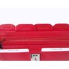 Travel Document Wallet - Soft Leather - Lockable (Red), 22x14.5x2cm